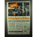 1950 Allis-Chalmers Motor Certified Service Ad ...