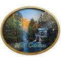 North Carolina Oval Artwood Fridge Magnet