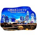 Charlotte North Carolina Artwood Fridge Magnet