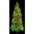 25ft Green Spun Tube Light String 1 Lights