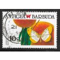 BARBUDA ANTIGUA 1990 BUTTERFLY 10c USED JAMAICA...