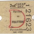 B.R.B. Ultimatic Ticket - Havant to Fratton