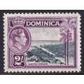 Dominica KGVI 1938-47 2s Slate Purple Layou Riv...