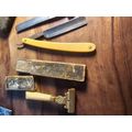 Vintage shaving blades belt shaperener boker