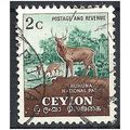 Ceylon 1954 SG419 2c Brown & Blue-Green Fine Us...