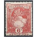 Toga 1897 SG47 6d Red Mounted Mint .. .