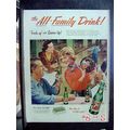 7UP 1953 bowling 7UP bottles vintage ad