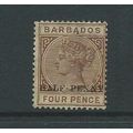 barbados stamps range 1882 victoria used sg104 ...