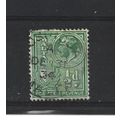Malta.SG194 1/4d Yellow-Green.Fine Used.Apr25n