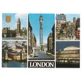 LONDON, multi-view unused vintage postcard =