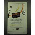 1994 Discover Credit Card Ad - These Fine Restaurants