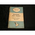 Reading for Profit by Montgomery Belgion