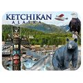 Ketchikan Alaska Wildlife and Plane Fridge Magnet
