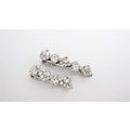 Small silver metal and clear crystal alligator ...