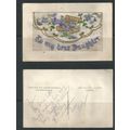 WW1 1914 - 1918 Silk Postcard "To My Dear Daugh...