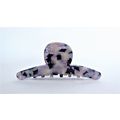 Lavender black and mixed color marbled design h...