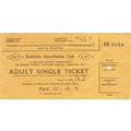 Adult Single Ticket issued by Scottish Omnibuse...