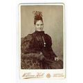 Victorian cdv photo woman wearing hat Upper Cla...