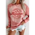 Pink Tie Dye Autumn Pumpkin Graphic Drop Should...