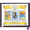 tuvalu stamps sgms199 royal visit set mnh specimen