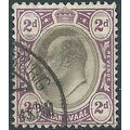 Transvaal 1906 SG262 2d Black & Purple Fine Use...