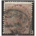 India 1865 SG58 1a Pale Brown Good Used ... ..