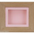 Solid Oak Box Display Wooden Frame 3D Picture C...