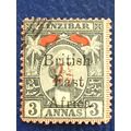 British East Africa QV 1897 2½ on 3a Grey & Red...