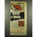 1940 Swift's Premium Tender Frankfurts Ad - Goo...