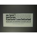 1959 Switzerland Tourism Ad - You Haven't Seen ...