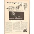 BETHLEHEM STEEL COMPANY 1962 Wire rope facts ba...