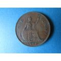1947 GEORGE VI ONE PENNY FREE POST. J