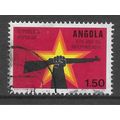 ANGOLA 1975 INDEPENDENCE 1E.50 ARM WITH RIFLE S...