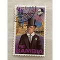 Gambia 1974 QEII Winston Churchill Birth 4b Har...