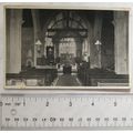 old postcard Alfriston Church Interior, Sussex