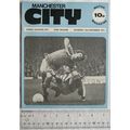 1974 programme Manchester City v. Leicester Cit...