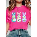 Rose Red Floral Easter Bunny Graphic Crew Neck ...