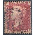 1858 SG43 1d Red Plate 98 Good/FIne Used Check ...