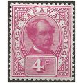 Sarawak 1899 SG39 4c Rose-Carmine Mounted Mint ...