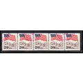 Used 2523 29c U.S. Flag Very Fine PNC 2/5 PA2988
