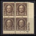 653 1/2c Nathan Hale Fine MNH Plt/4 K1922