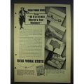 1940 New York State Tourism Ad - World's Fair V...
