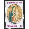 St. Lucia 1977 Christmas 1c Multicoloured SG457 MM