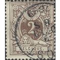 BELGIUM, Lion Couchant, brown 1888, 2c