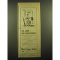 1968 Harrison Line Advertisement with David Langdon Cartoon