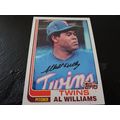 1982 Topps Card # 069 Al Williams Excellent-Min...