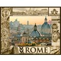 Rome Italy Laser Engraved Wood Picture Frame La...