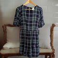 NWT Speechless Green Blue Plaid Bell Sleeves Dr...