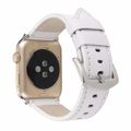 Calfskin Genuine Leather Watchband For Apple Wa...