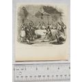 1860s engraving - Bringing in the Boar's Head a...
